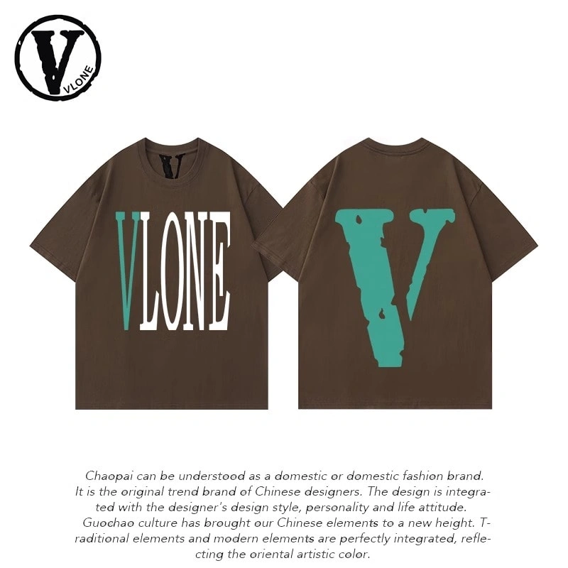 Vlone Orval Big V Short Sleeve Sunflower Vine Original Loose Cotton Couple Trend Style 8
