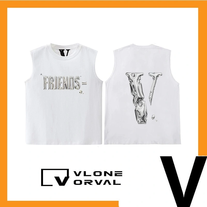 Vlone Orval Big V Sleeveless Tank Top Unisex American Retro Athletic Casual Style 12