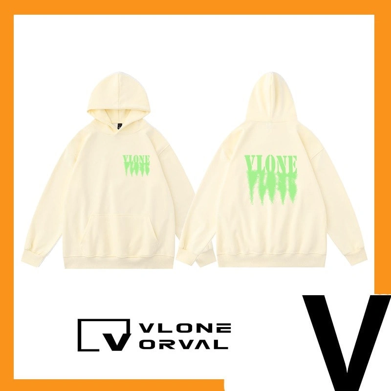 Vlone Orval Green Reflection V Hoodie Unisex American Trend Style 2