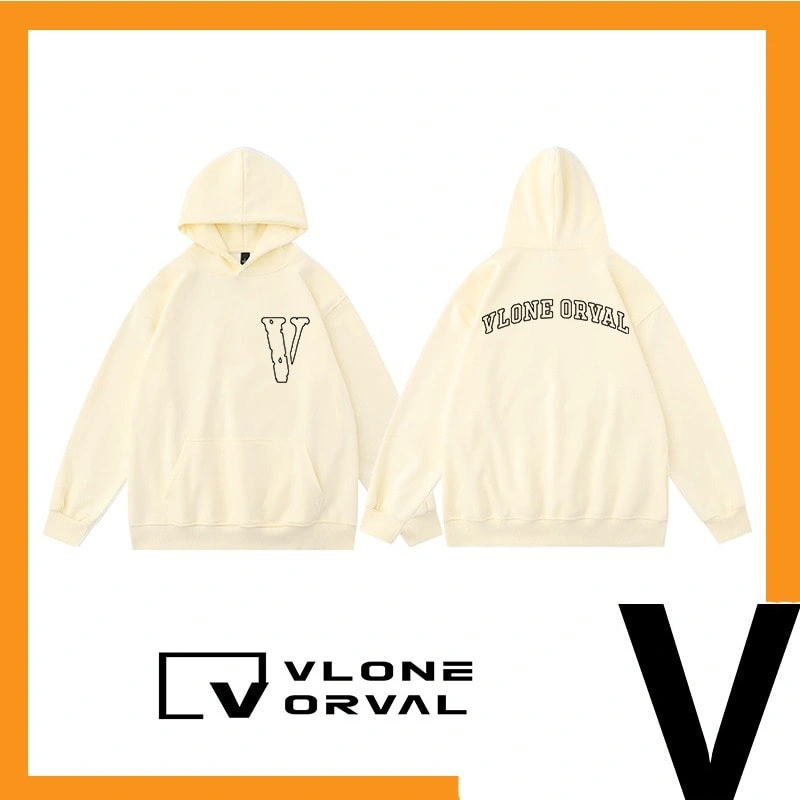 Vlone Orval Line Letter Hoodie Unisex American Trend Style 2