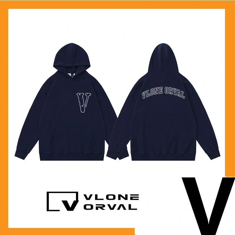 Vlone Orval Line Letter Hoodie Unisex American Trend Style 3