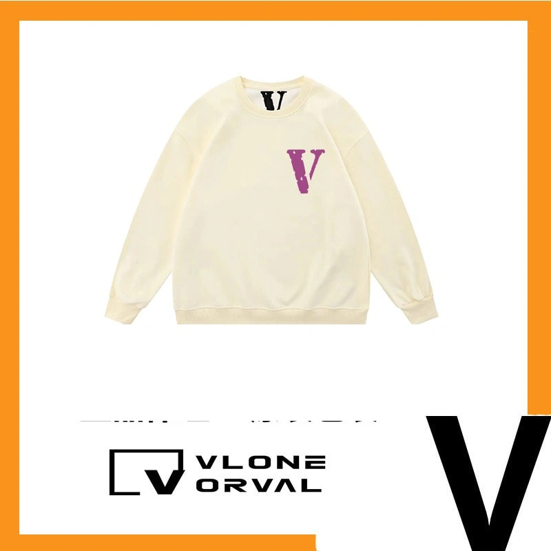 Vlone Orval Small V Logo Trendy American Crewneck Sweatshirt Unisex Oversized Autumn Winter Style 17