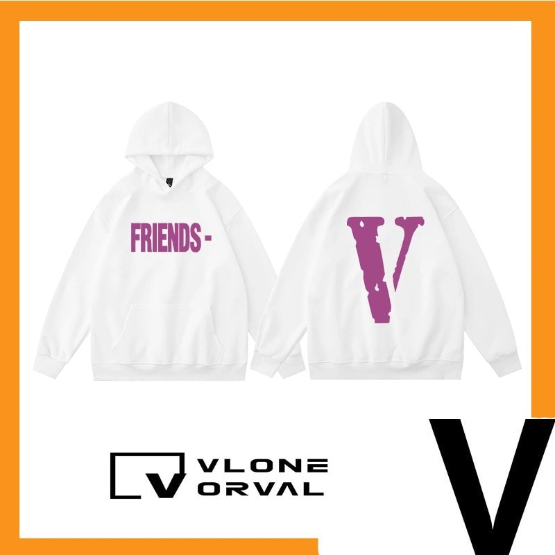 Vlone Orval Solid Color V Hoodie Unisex Style 10