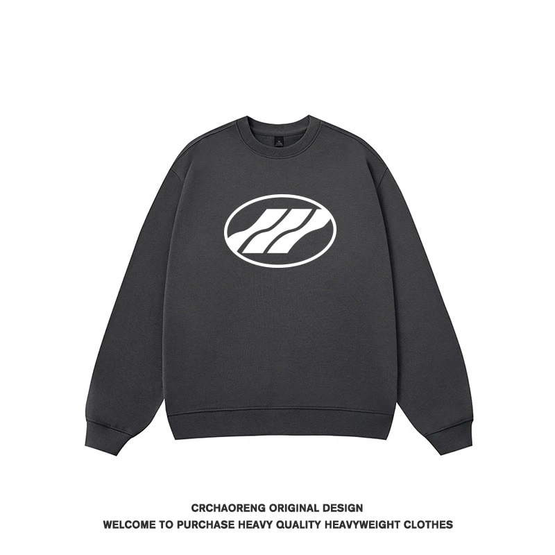 We11done Konne Crew Neck Sweatshirt Men 2024 Student Loose Trendy Couple Shirt Style 2