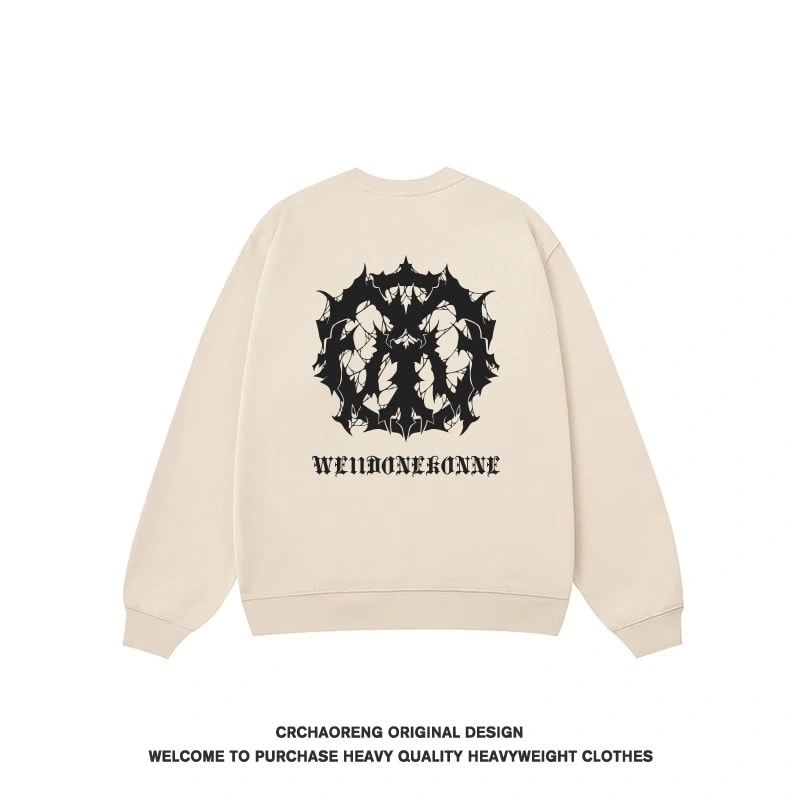 We11done Konne Fleece Stiff Crew Neck Sweatshirt Men Genuine No Hood Pullover Shirt Style 5