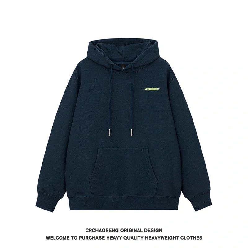 We11done Konne Hoodie Young Men New Fashion Retro High Collar Jacket Trend Style 6