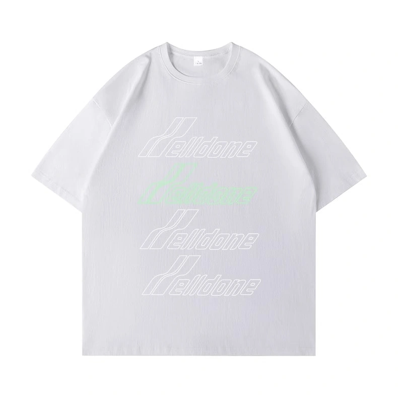 We11done Konne Niche Trend Brand Korean Casual Short Sleeve T-Shirt Men Fashion Versatile Half Sleeve Top Style 1