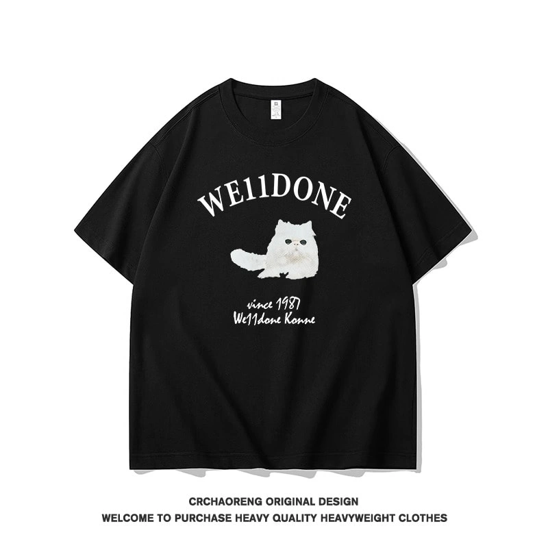 We11done Konne Niche Trend Brand Simple Versatile Top T-Shirt MenCrew Neck Short Sleeve