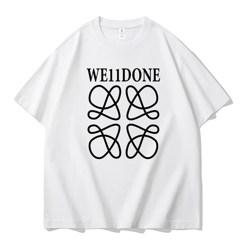 We11done Konne Niche Trend BrandShort Sleeve T-Shirt Men Pure Cotton Half Sleeve Top Style 1