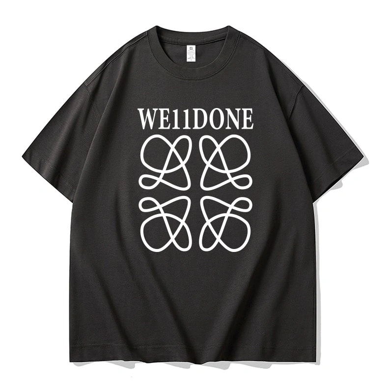 We11done Konne Niche Trend BrandShort Sleeve T-Shirt Men Pure Cotton Half Sleeve Top Style 2