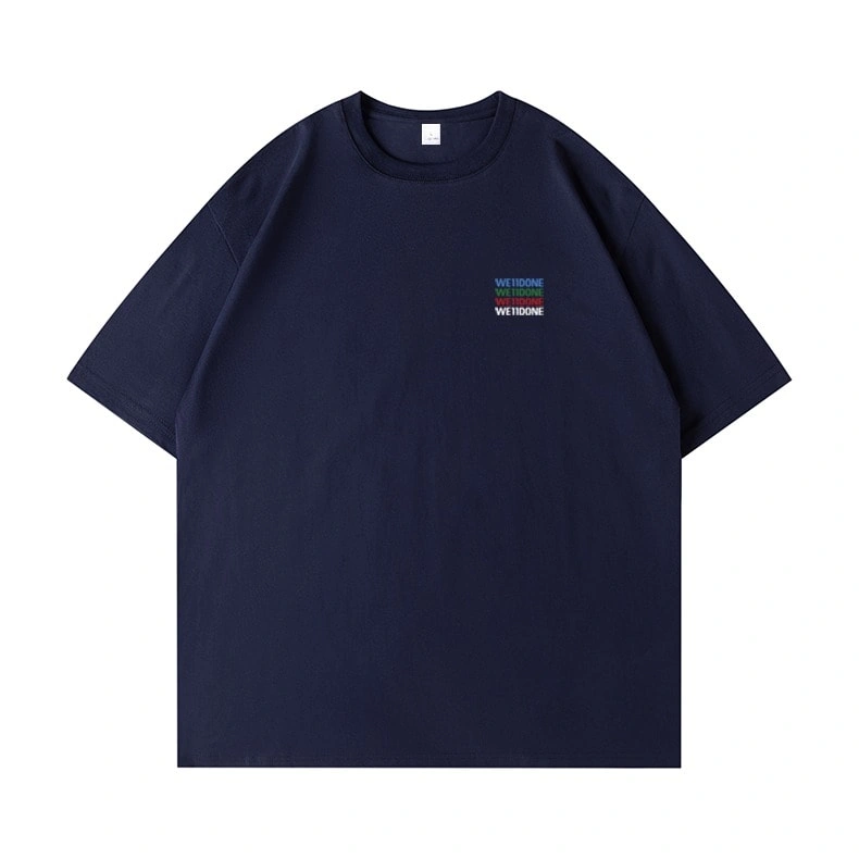 We11done Konne Pure Cotton Short Sleeve T-Shirt Men New Casual Loose Half Sleeve Top Style 4