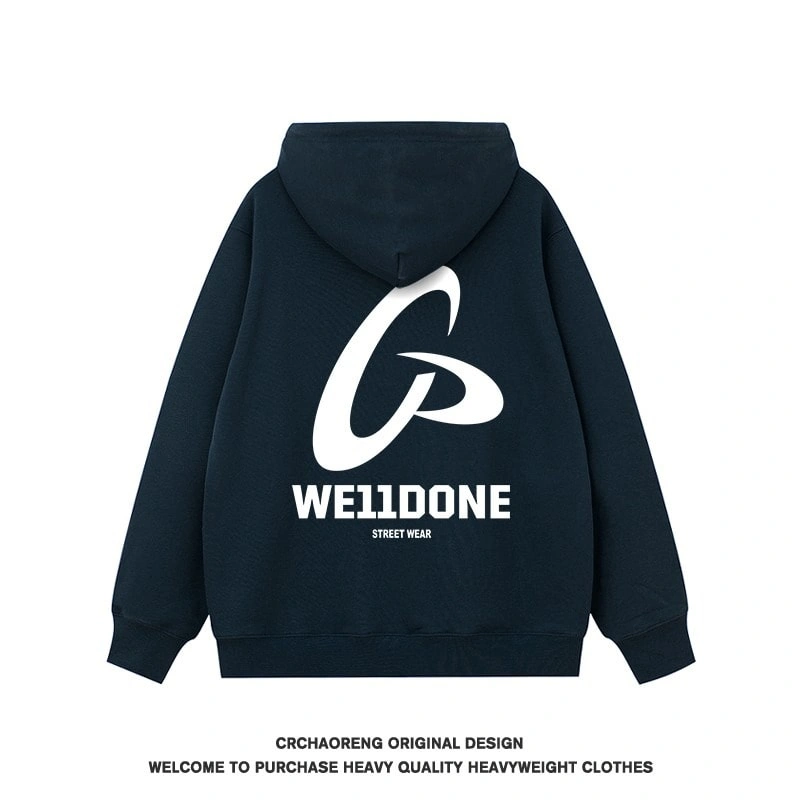 We11done Konne Pure Cottonweight Hoodie Men Retro Trend Brand Loose Casual Jacket Style 1