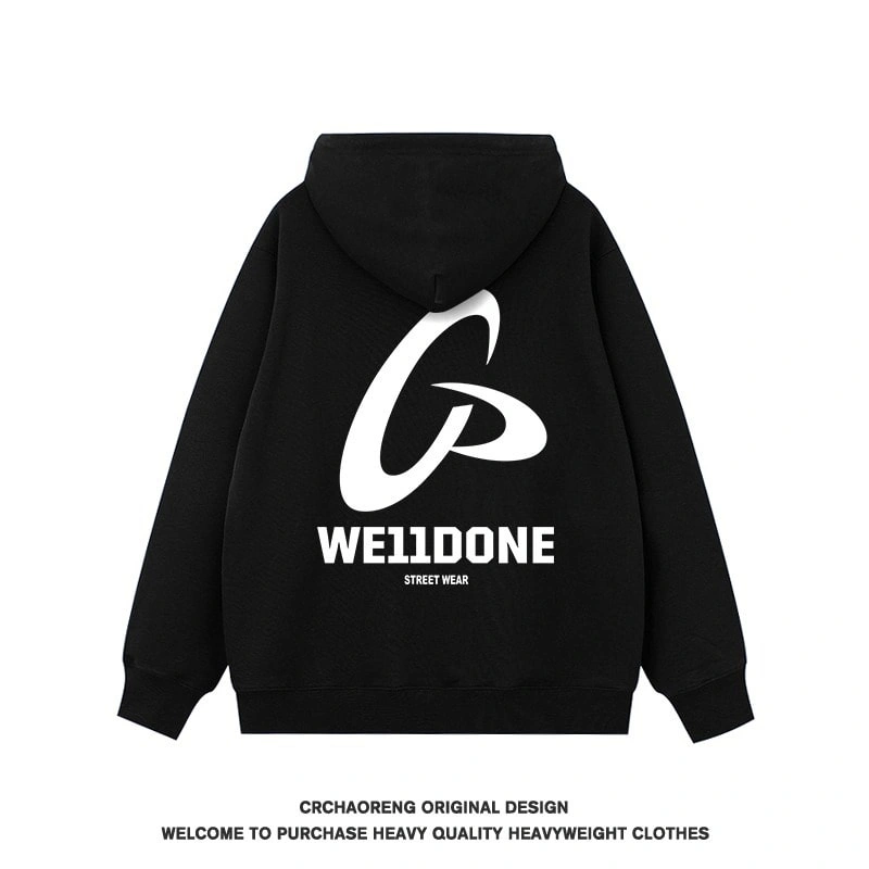 We11done Konne Pure Cottonweight Hoodie Men Retro Trend Brand Loose Casual Jacket