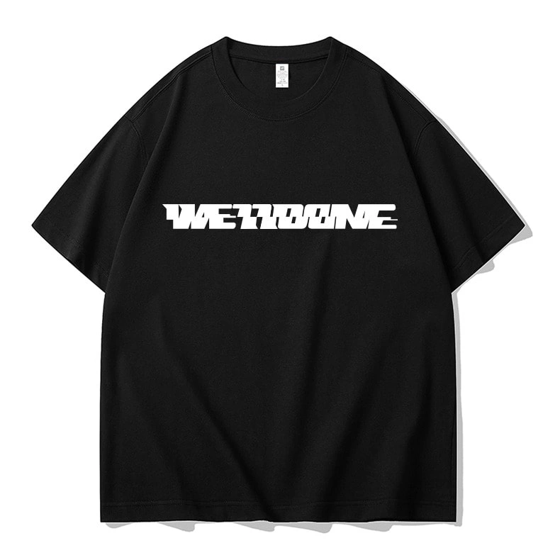 We11done Konne Short Sleeve T-Shirt Men 2024 New Loose Half Sleeve Pure Cotton High Street Trend Brand Tee