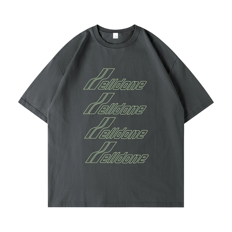 We11done Konne Short Sleeve T-Shirt Men Casual Loose New Simple Versatile High Street Half Sleeve Top Style 2