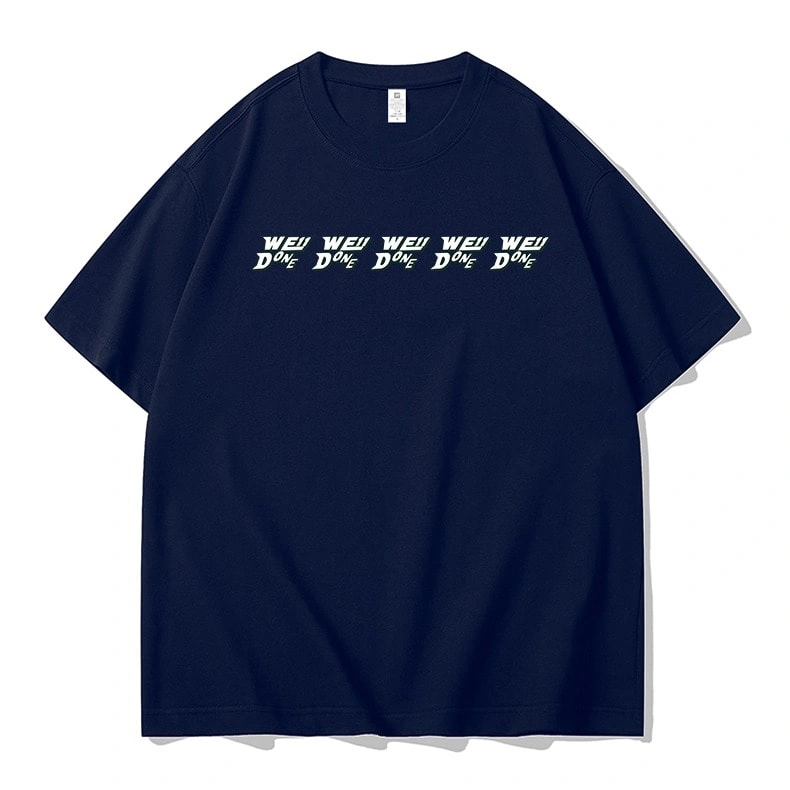 We11done Konne Short Sleeve T-Shirt Men Loose Half Sleeve Pure Cotton Trend Tee Top INS Style 2