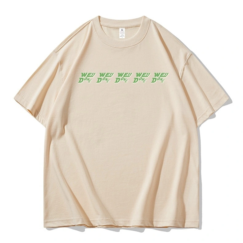 We11done Konne Short Sleeve T-Shirt Men Loose Half Sleeve Pure Cotton Trend Tee Top INS Style 4