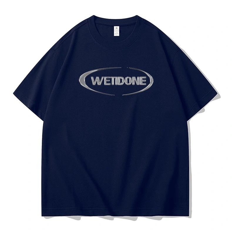 We11done Konne Short Sleeve T-Shirt Men Loose Half Sleeve Trend Crew Neck Tee Top Style 4
