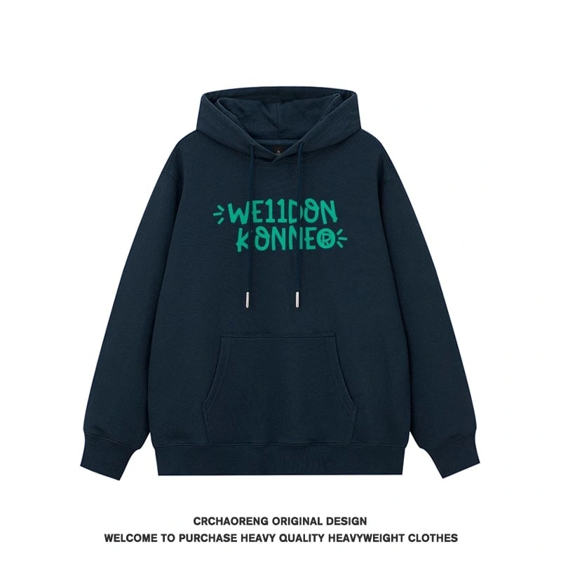 We11done Konne Stiff Hoodie Men Pure Cottonweight Retro Couple Jacket Trend Style 5
