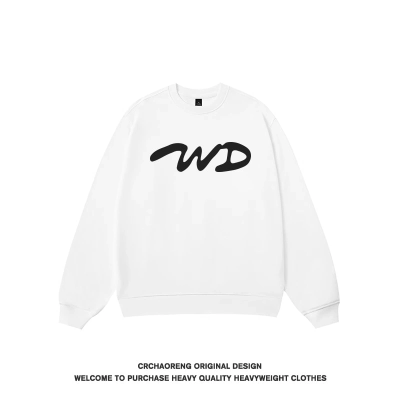 We11done Konne Trendy Crew Neck Sweatshirt Men 2024 New Loose Top Style 6