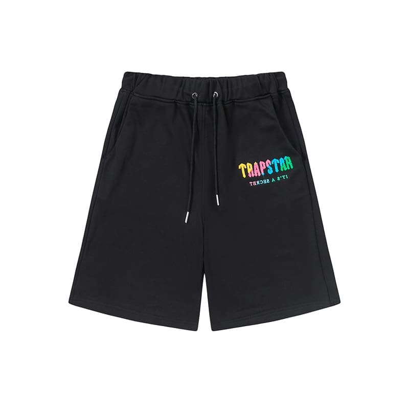 Trapstar Blue Red Towel Embroidery Tee & Shorts Set