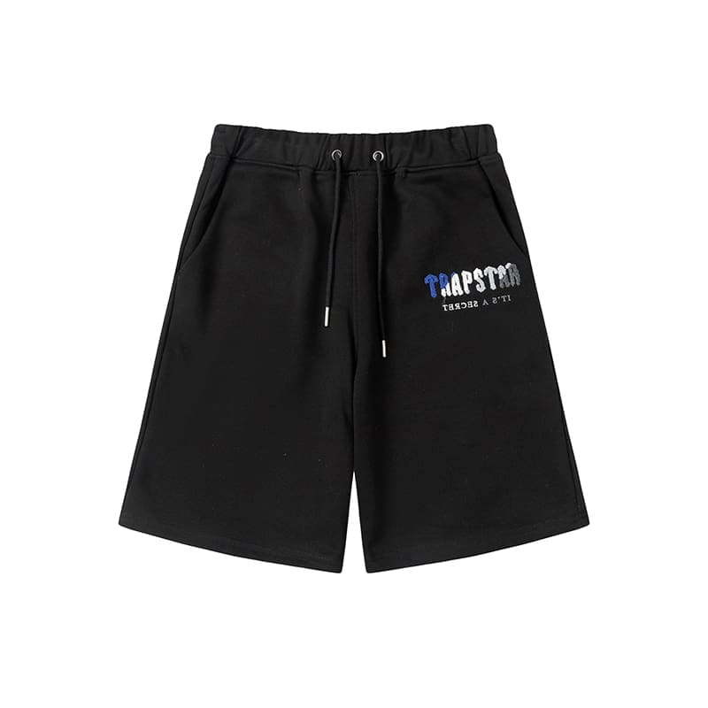 Trapstar Blue Red Towel Embroidery Tee & Shorts Set