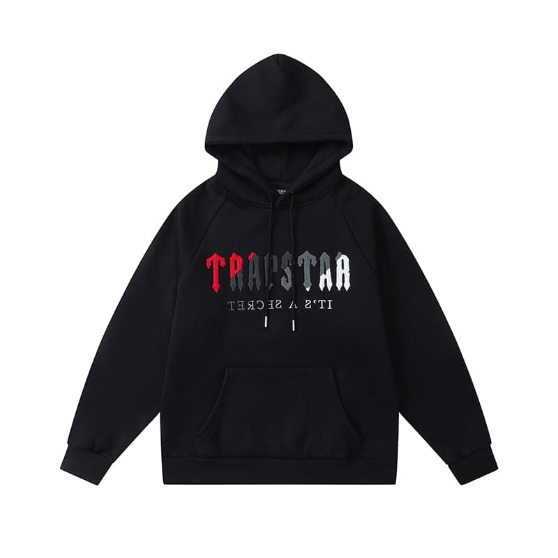 Trapstar Red Black Towel Embroidery Sweatsuit