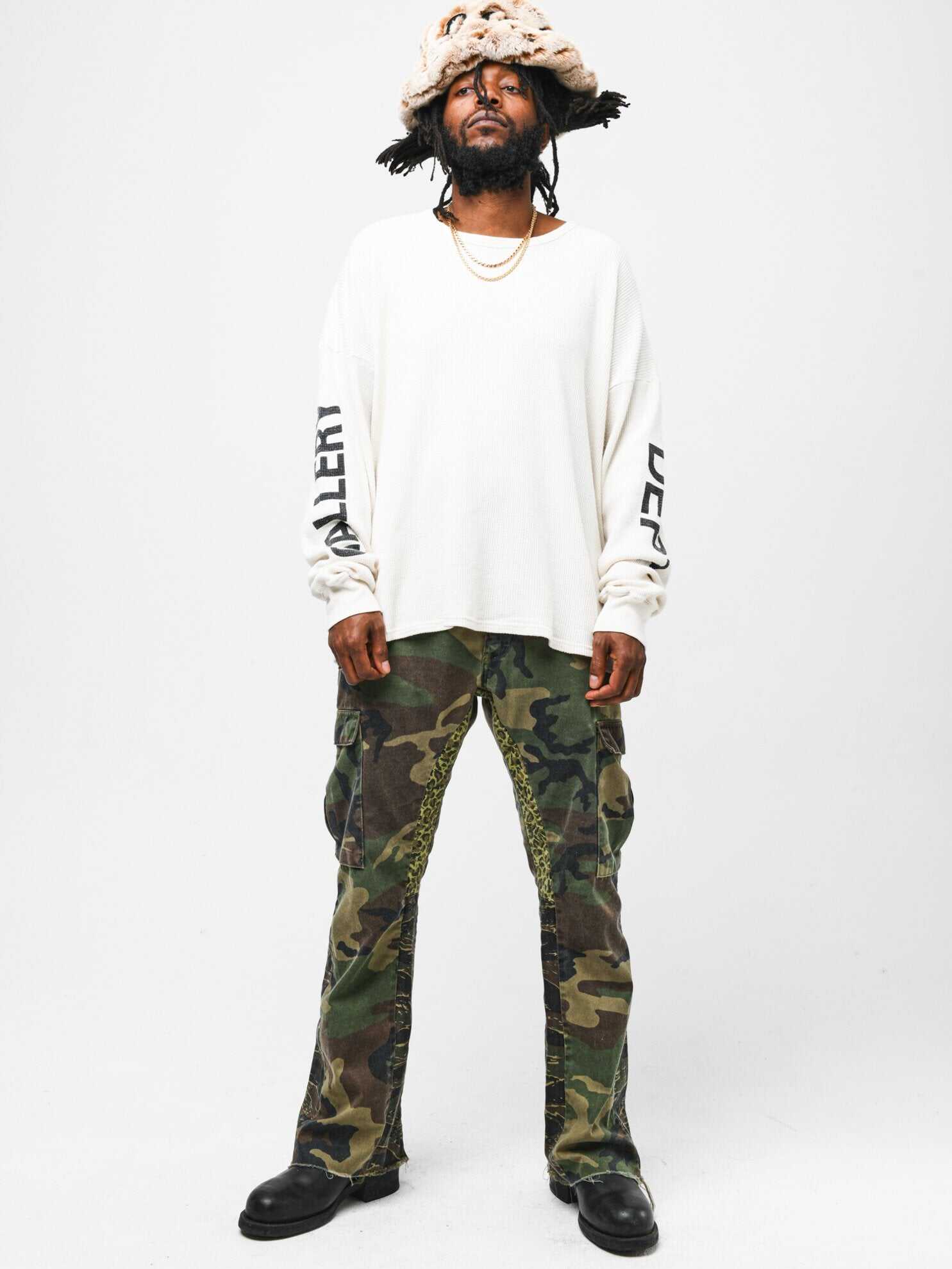 Gallery Dept Green Camouflage Overalls