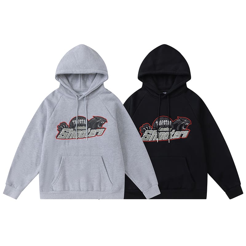 Trapstar Red Black Tiger Head Towel Embroidery Sweatsuit