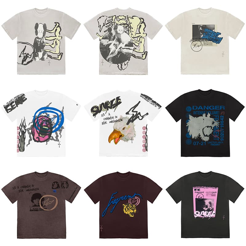 Travis Scott Cactus Jack Kaws Lightning Tee