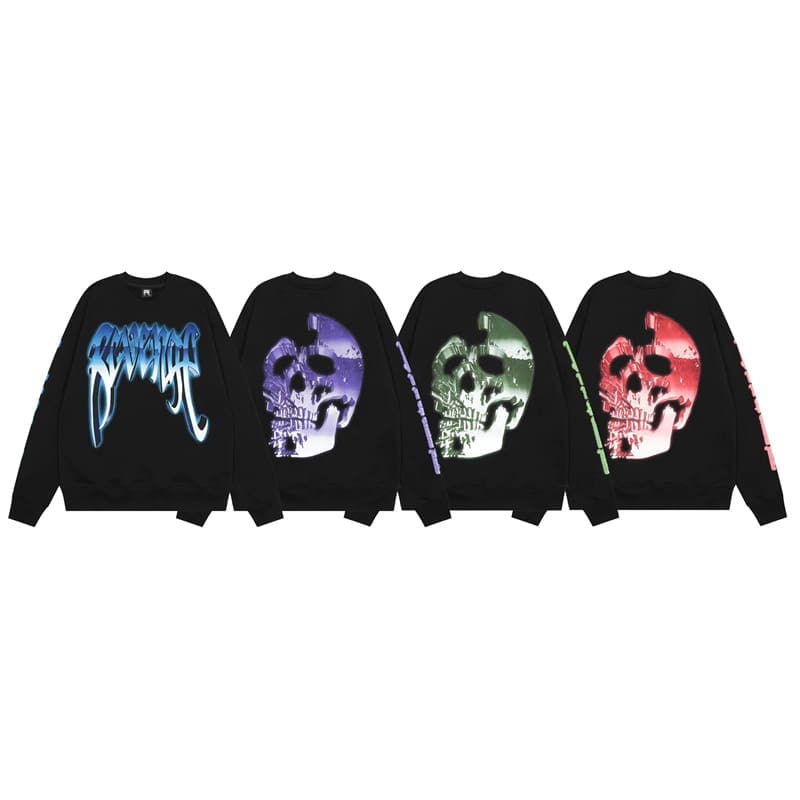 Revenge Metal Skull Sweater