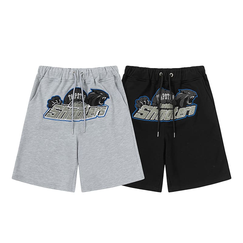 Trapstar Shooters Leopard Embroidered Shorts