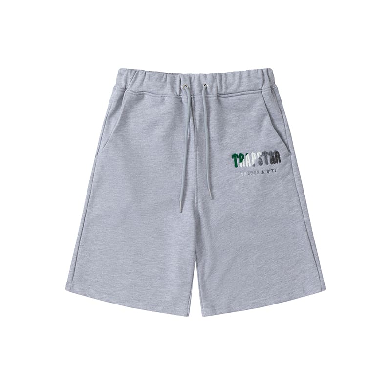 Trapstar Blue Red Towel Embroidery Tee & Shorts Set