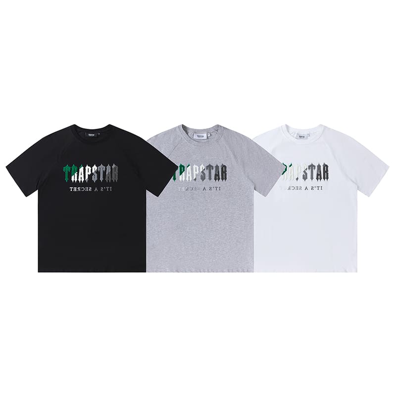 Trapstar Greenish White Towel Embroidery Shorts Set