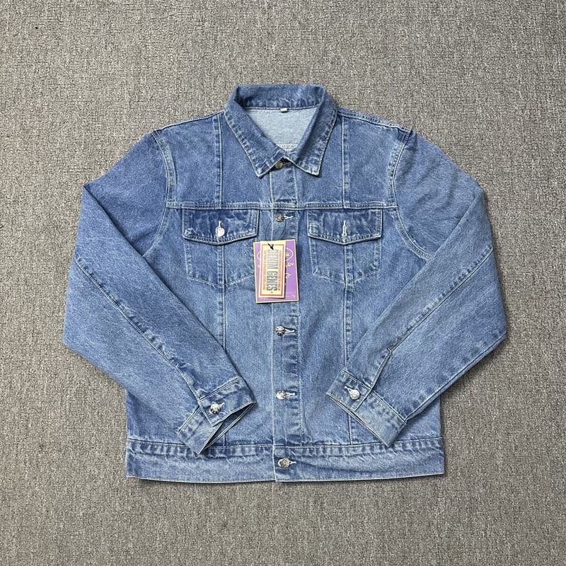 Corteiz Embroidered Five-Pointed Star Denim