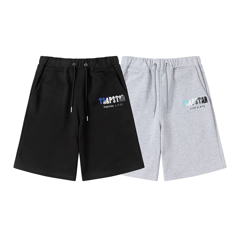 Trapstar Blue White Towel Embroidery Tee & Shorts Set