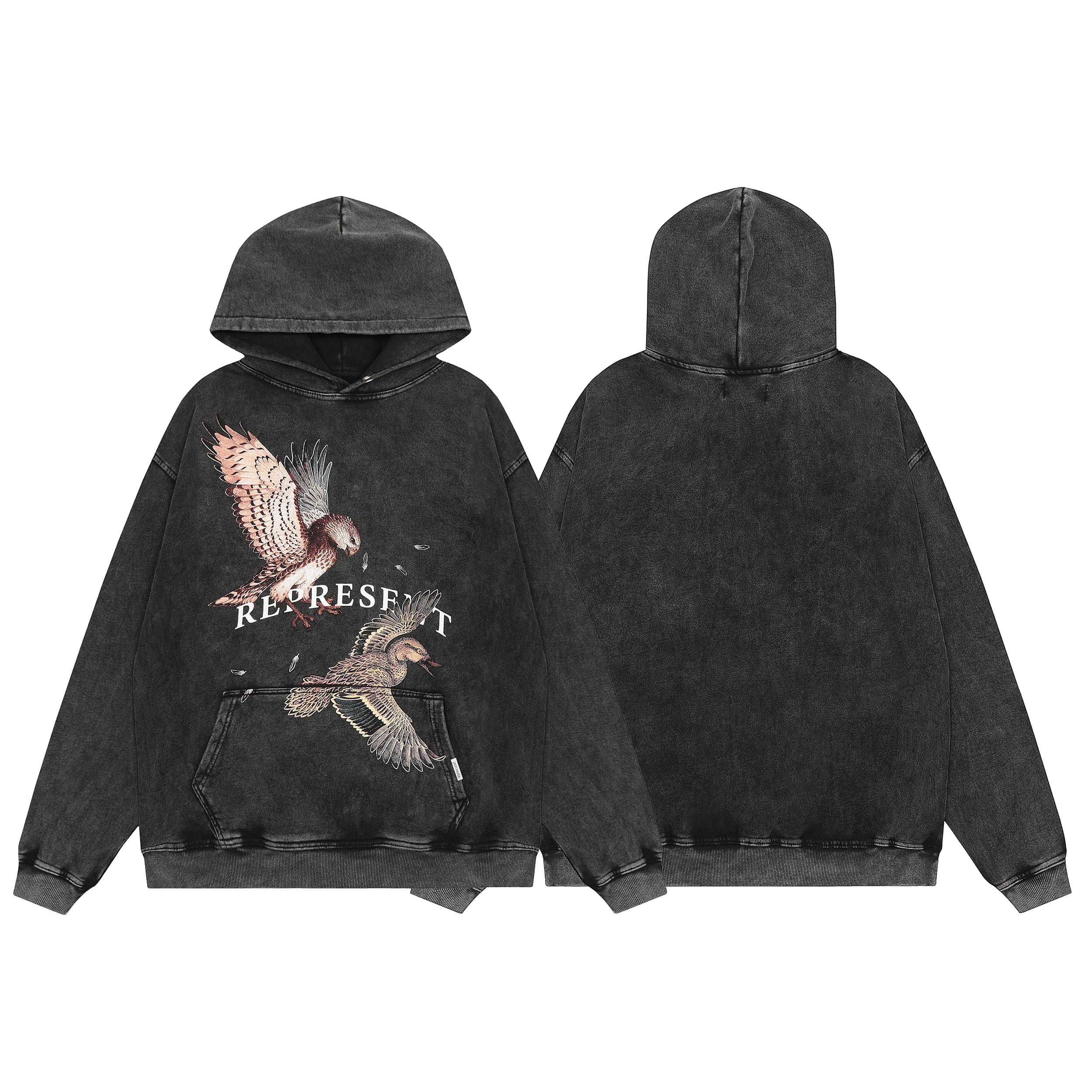 Represent Vintage Washed Doberman Pinscher Hoodie 2