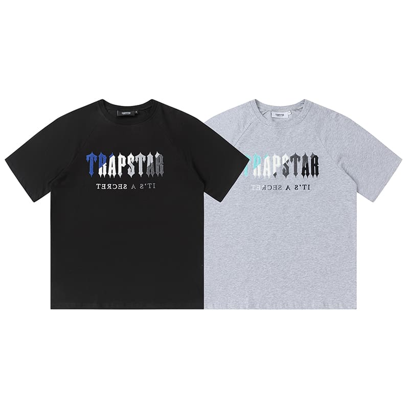 Trapstar Blue White Towel Embroidery Tee & Shorts Set