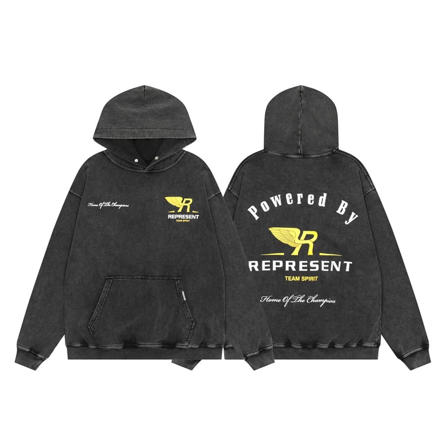 Represent Vintage Washed Doberman Pinscher Hoodie 2
