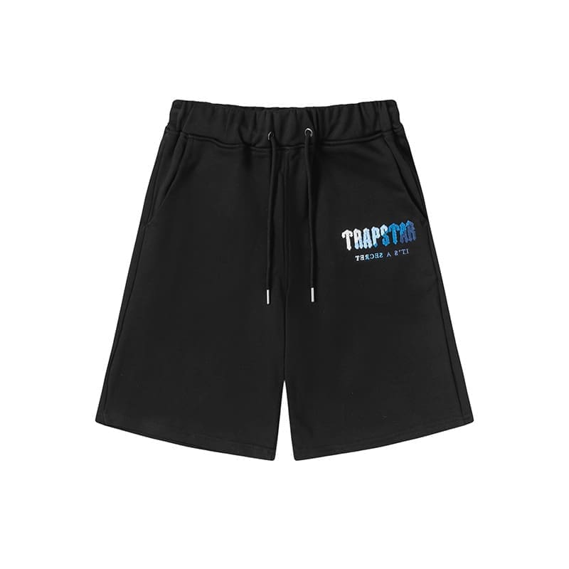 Trapstar Blue Red Towel Embroidery Tee & Shorts Set