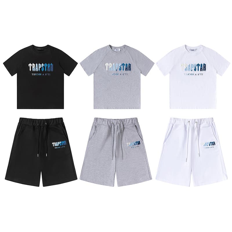 Trapstar Blue White Towel Embroidery Shorts