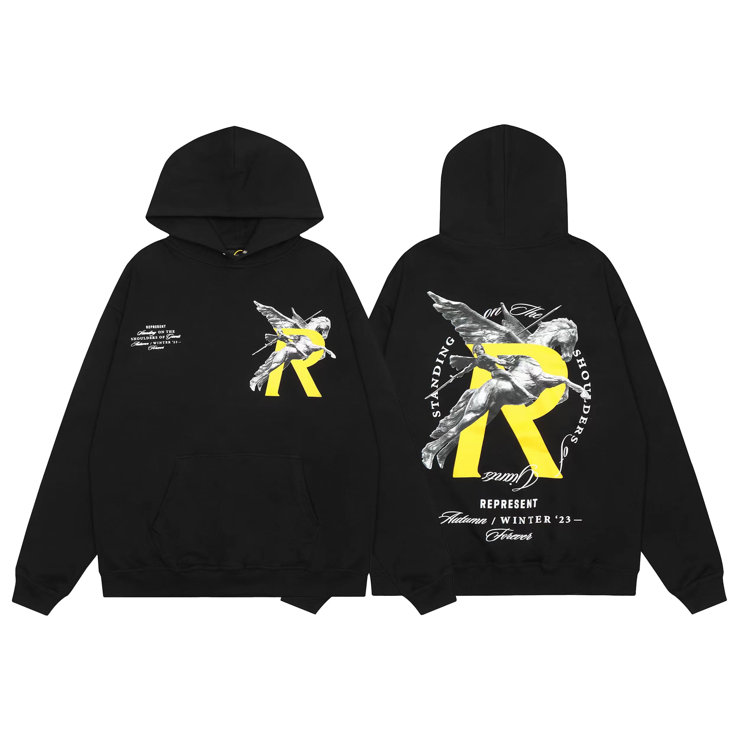 Represent Vintage Washed Doberman Pinscher Hoodie 2