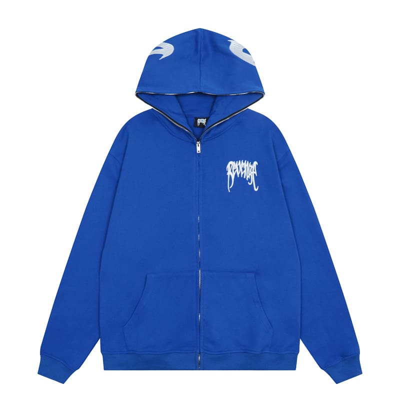 Revenge Embroidery Letter Logo Hoodie