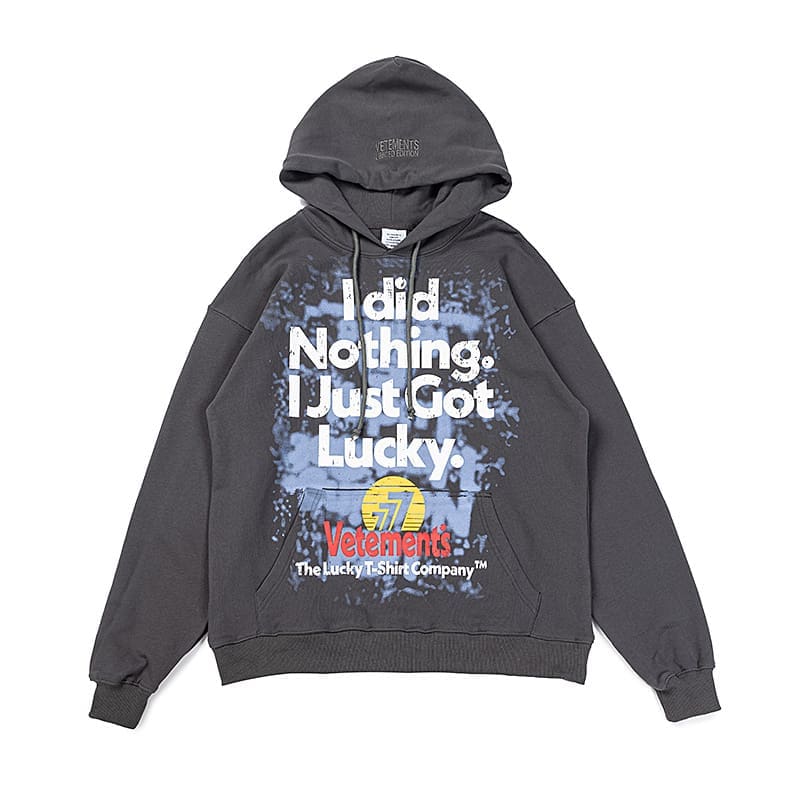 Vetements Express Letter Print Hoodie 2
