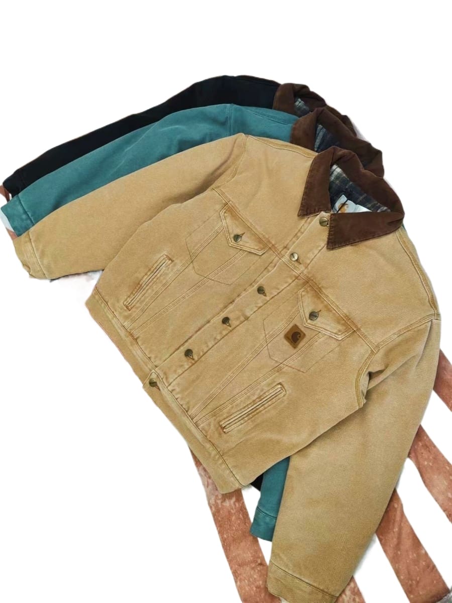 Carhartt J10 Vintage Trucker Jacket Cotton-Padded Casual Coat