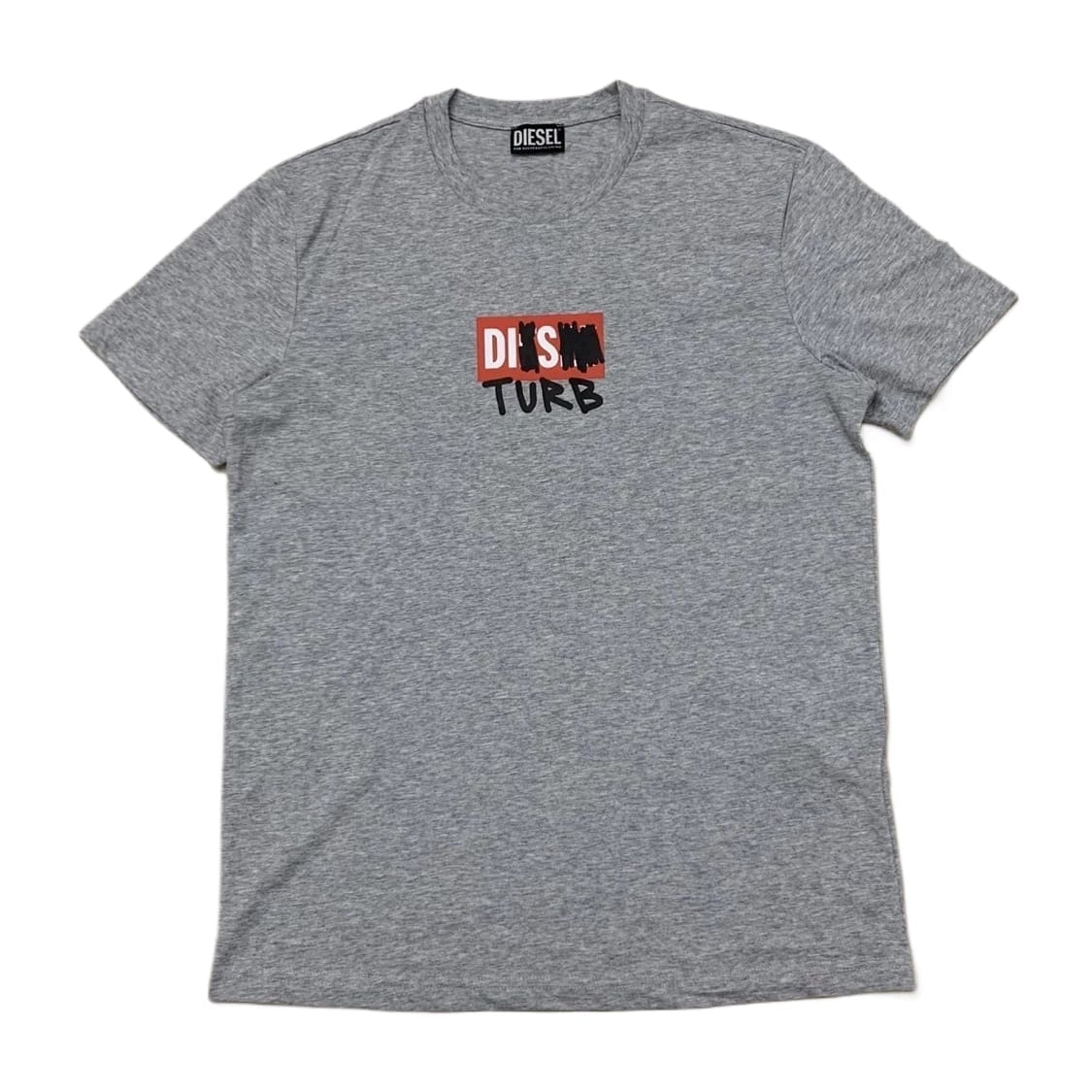 Diesel Italy T-DIEGOS-B10 Graffiti Print Short Sleeve T-Shirt for Men