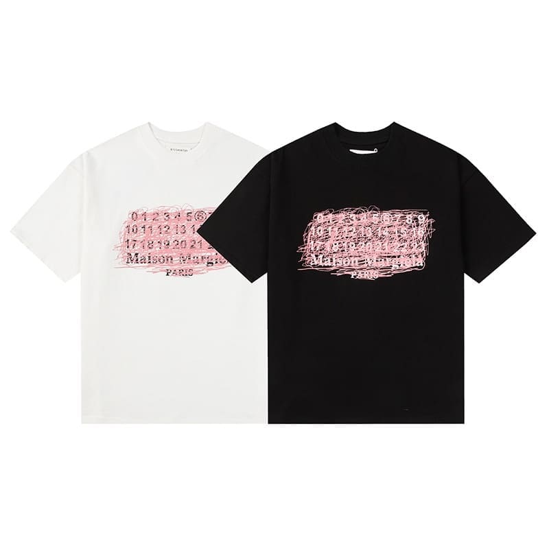 Margiela Mm6 Graffiti Print T-Shirt