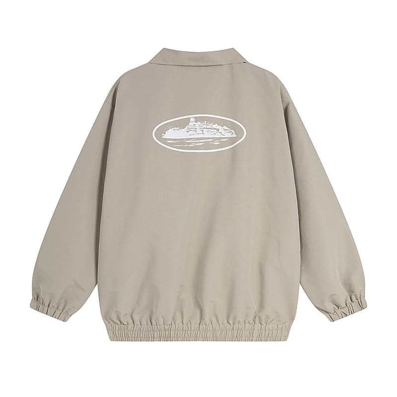 Corteiz Devil Island Printed Stand Collar Jacket