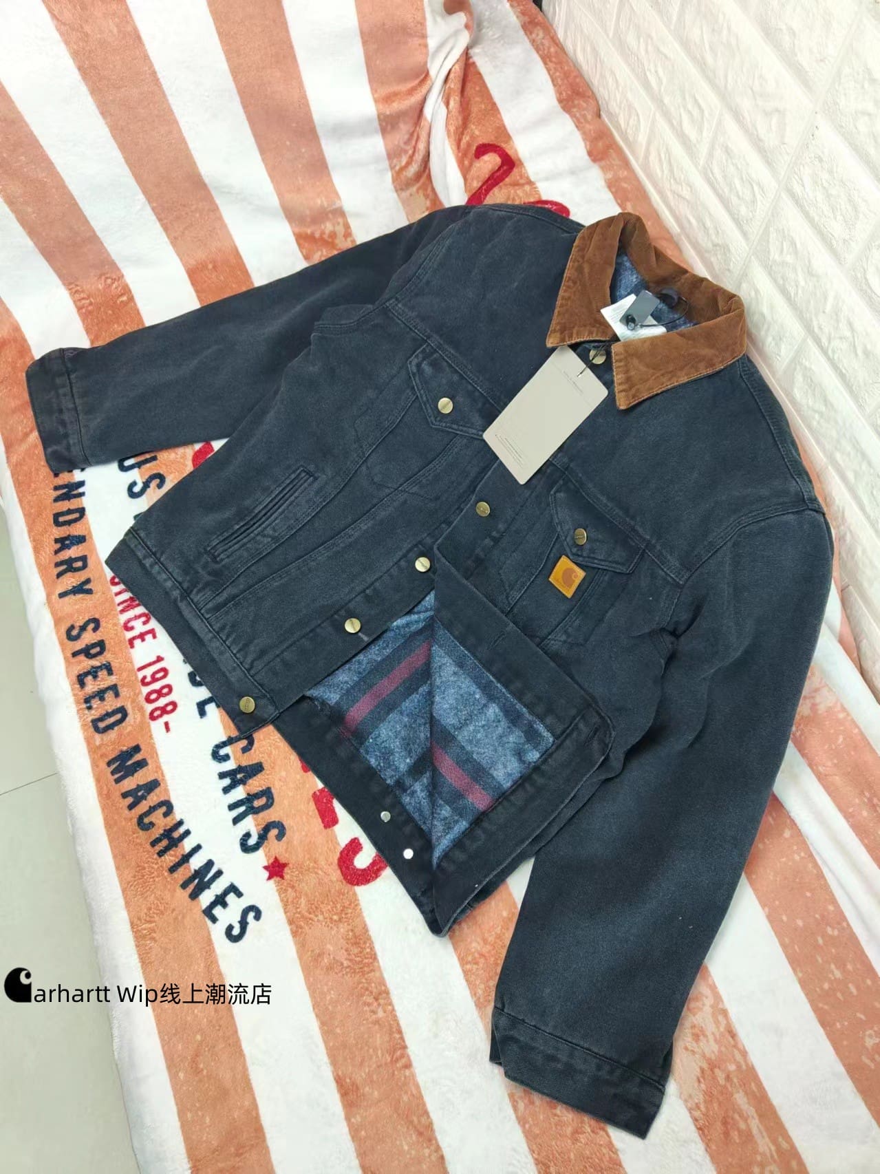 Carhartt J10 Vintage Trucker Jacket Cotton-Padded Casual Coat