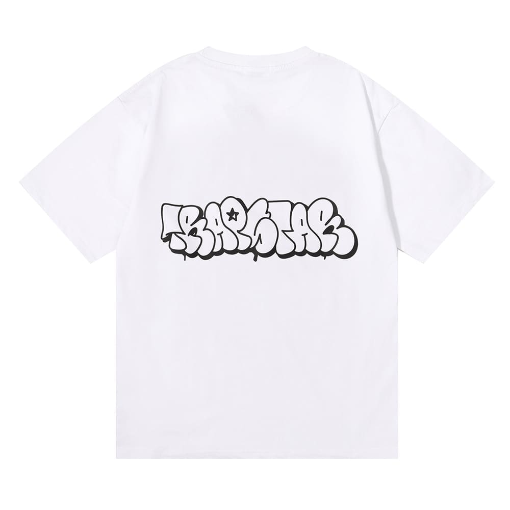 Trapstar Logo Printed Loose-Fit Cotton T-Shirt for Men and Women Summer Style